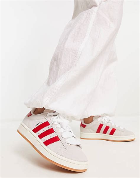 adidas campus 00s beige met rood|adidas originals campus shoes.